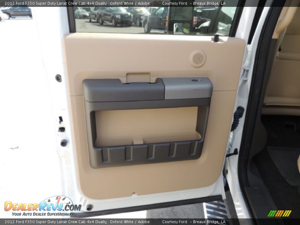 2012 Ford F350 Super Duty Lariat Crew Cab 4x4 Dually Oxford White / Adobe Photo #12