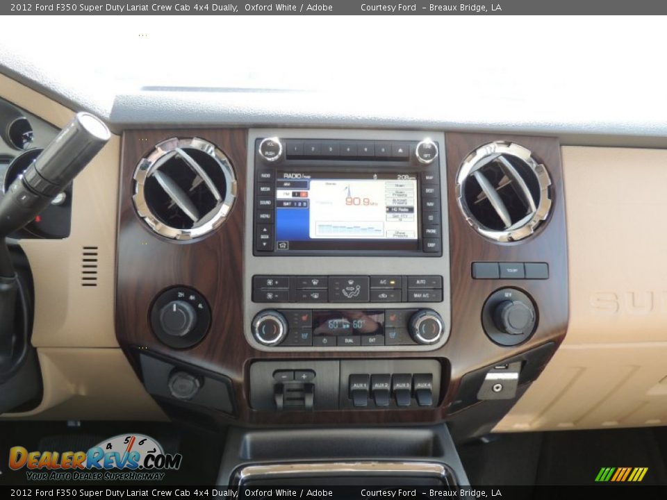 2012 Ford F350 Super Duty Lariat Crew Cab 4x4 Dually Oxford White / Adobe Photo #18