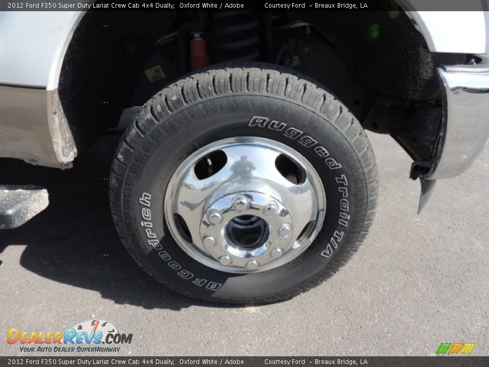 2012 Ford F350 Super Duty Lariat Crew Cab 4x4 Dually Oxford White / Adobe Photo #25