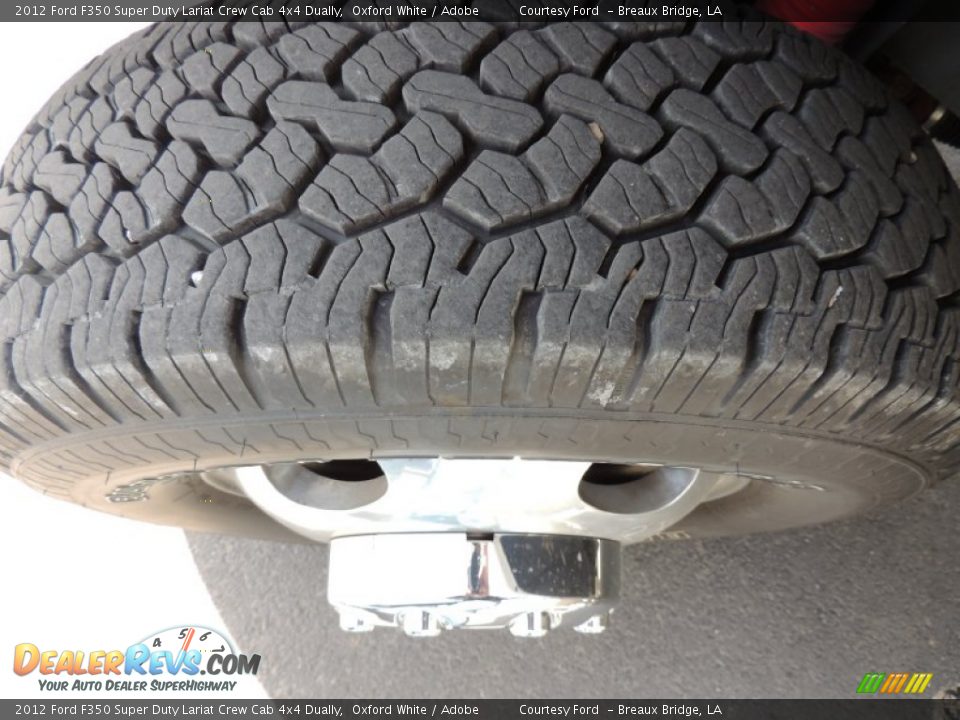2012 Ford F350 Super Duty Lariat Crew Cab 4x4 Dually Oxford White / Adobe Photo #26