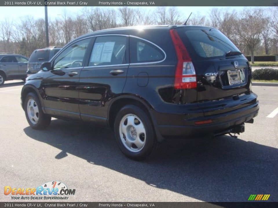2011 Honda CR-V LX Crystal Black Pearl / Gray Photo #4