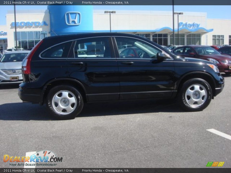 2011 Honda CR-V LX Crystal Black Pearl / Gray Photo #6