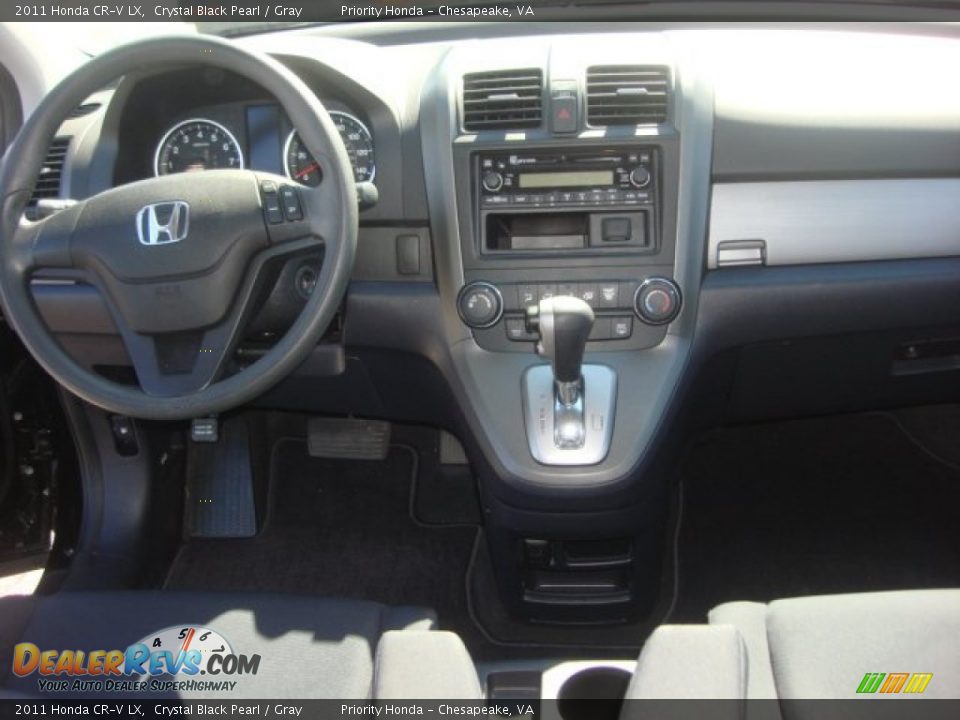 2011 Honda CR-V LX Crystal Black Pearl / Gray Photo #15