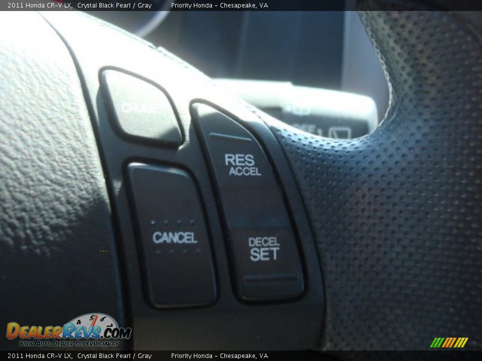 2011 Honda CR-V LX Crystal Black Pearl / Gray Photo #21