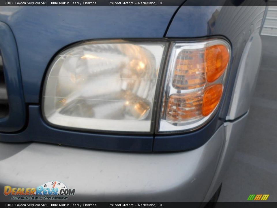 2003 Toyota Sequoia SR5 Blue Marlin Pearl / Charcoal Photo #9
