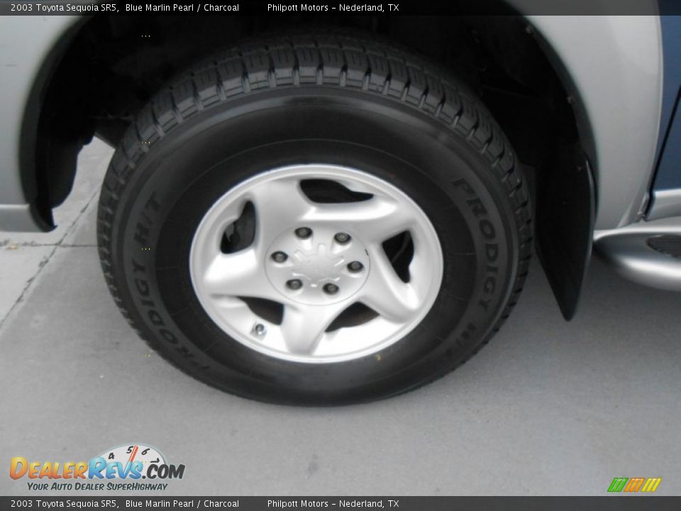 2003 Toyota Sequoia SR5 Blue Marlin Pearl / Charcoal Photo #11