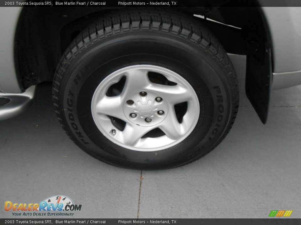 2003 Toyota Sequoia SR5 Blue Marlin Pearl / Charcoal Photo #12