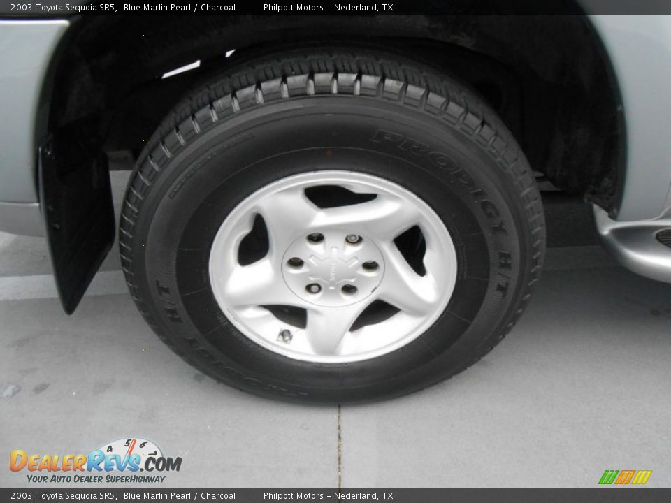 2003 Toyota Sequoia SR5 Blue Marlin Pearl / Charcoal Photo #13