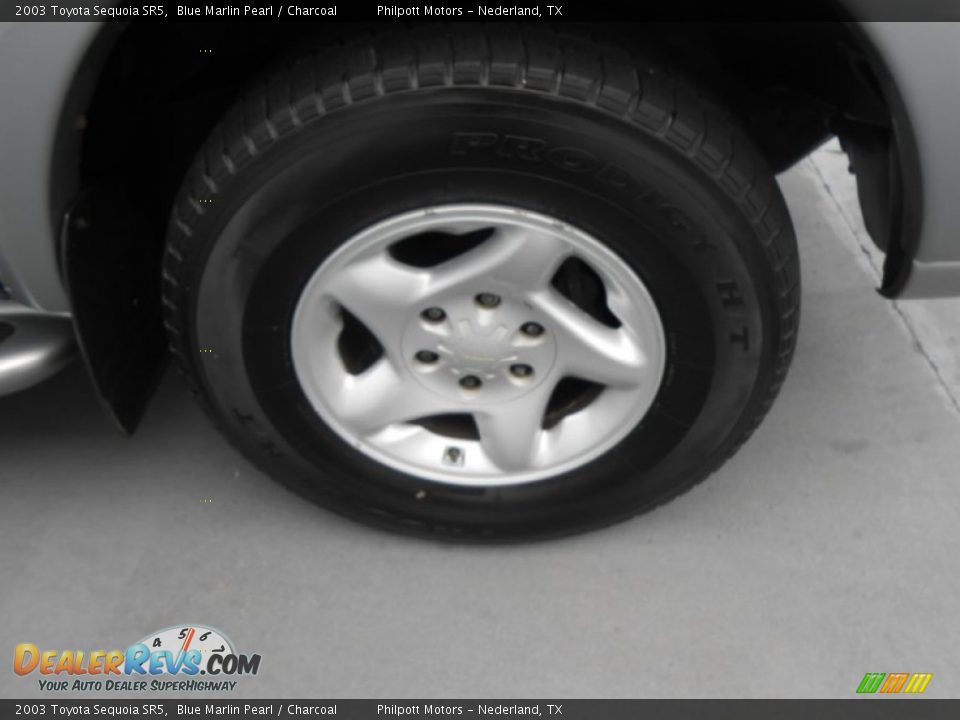2003 Toyota Sequoia SR5 Blue Marlin Pearl / Charcoal Photo #14
