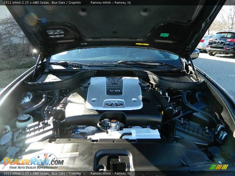 2011 Infiniti G 25 x AWD Sedan Blue Slate / Graphite Photo #8