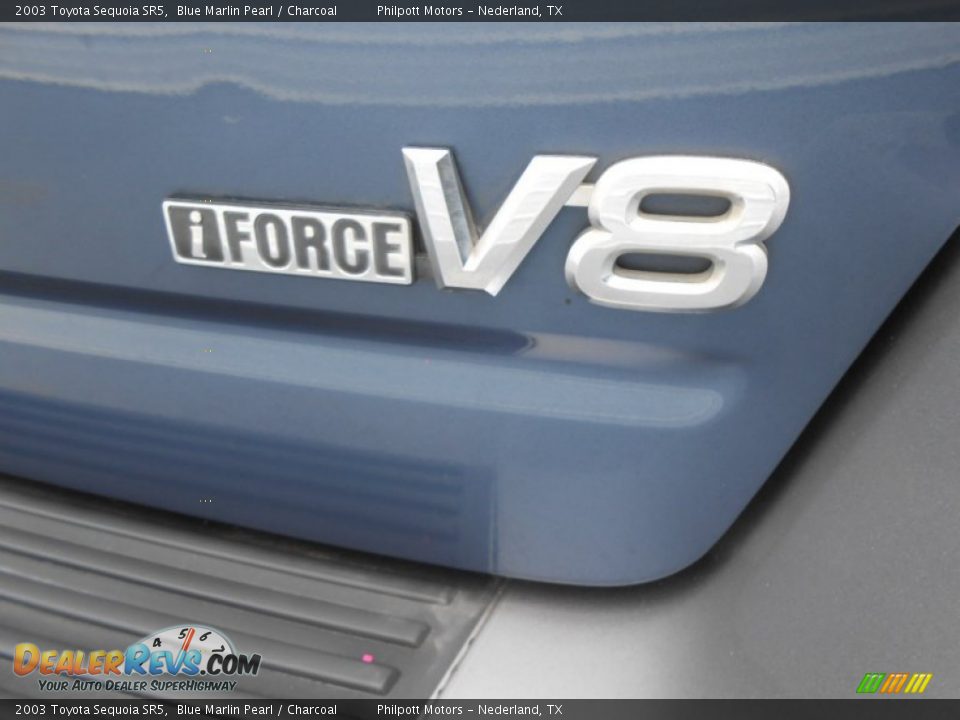 2003 Toyota Sequoia SR5 Blue Marlin Pearl / Charcoal Photo #21
