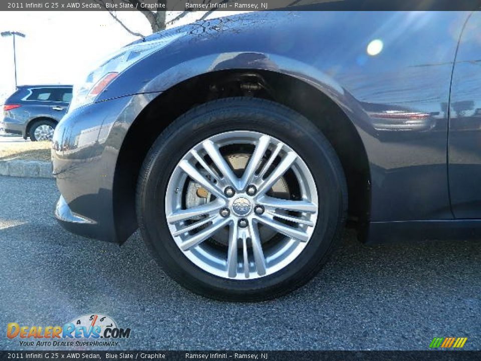 2011 Infiniti G 25 x AWD Sedan Blue Slate / Graphite Photo #10
