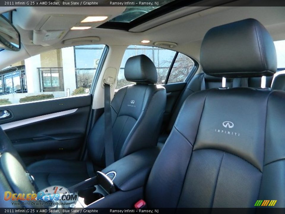 2011 Infiniti G 25 x AWD Sedan Blue Slate / Graphite Photo #11