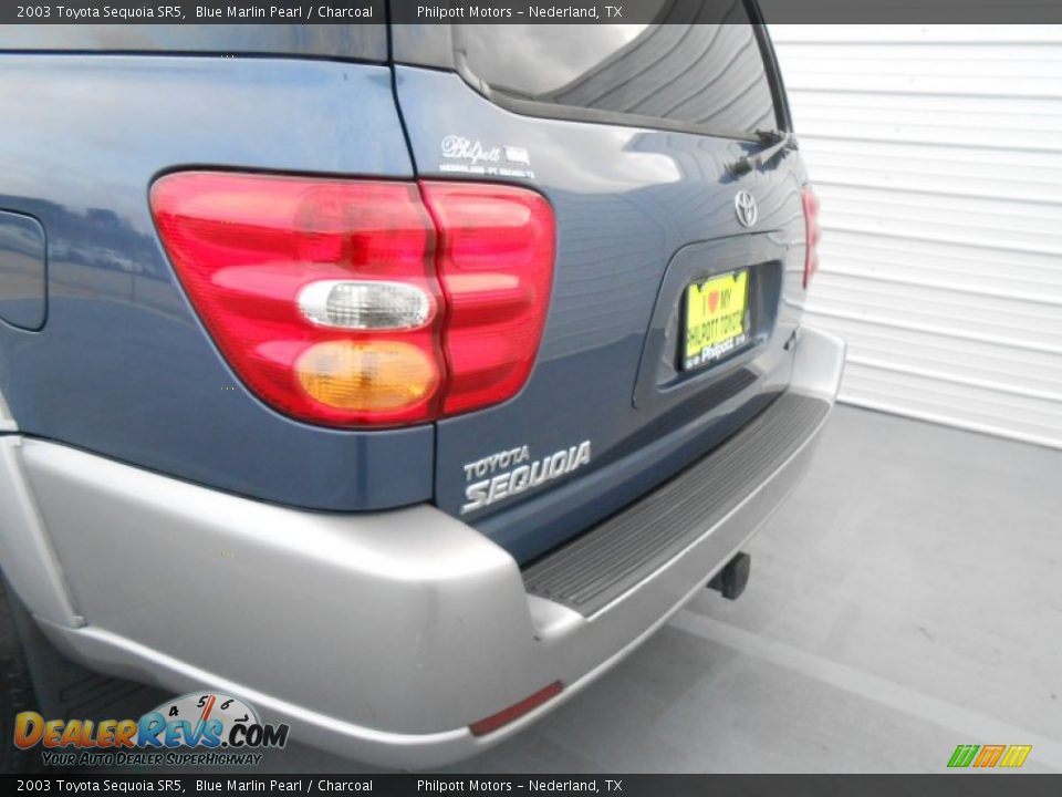 2003 Toyota Sequoia SR5 Blue Marlin Pearl / Charcoal Photo #24