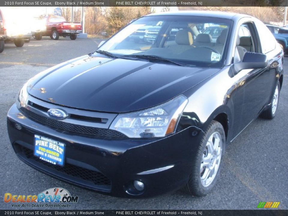 2010 Ford Focus SE Coupe Ebony Black / Medium Stone Photo #1