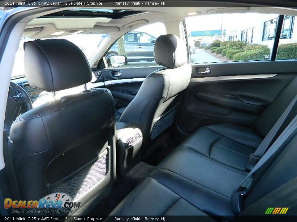 2011 Infiniti G 25 x AWD Sedan Blue Slate / Graphite Photo #12