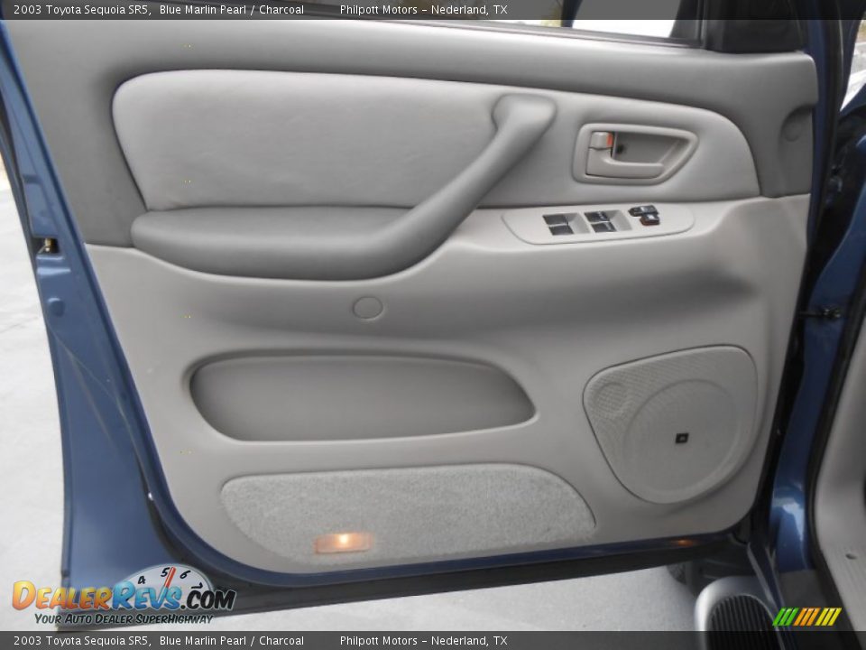 2003 Toyota Sequoia SR5 Blue Marlin Pearl / Charcoal Photo #34
