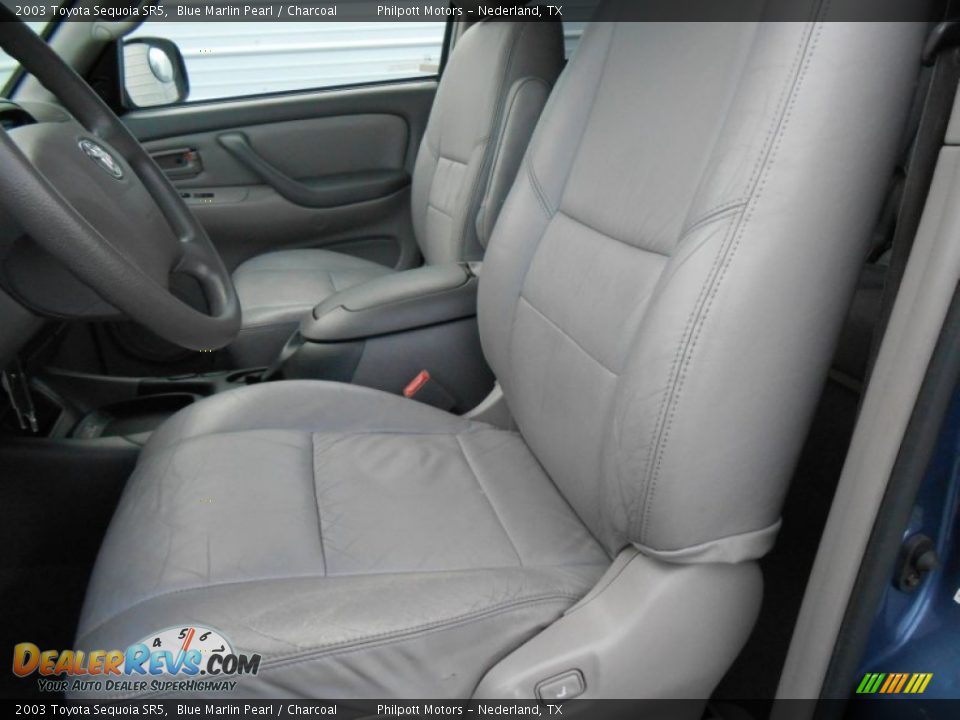 2003 Toyota Sequoia SR5 Blue Marlin Pearl / Charcoal Photo #36