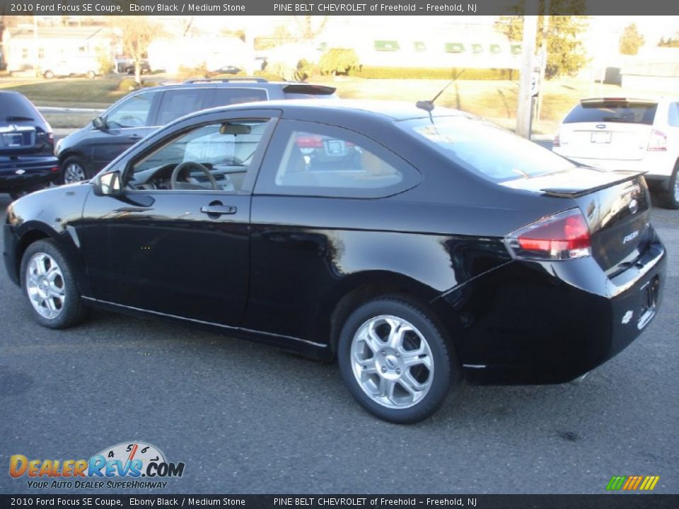 2010 Ford Focus SE Coupe Ebony Black / Medium Stone Photo #6