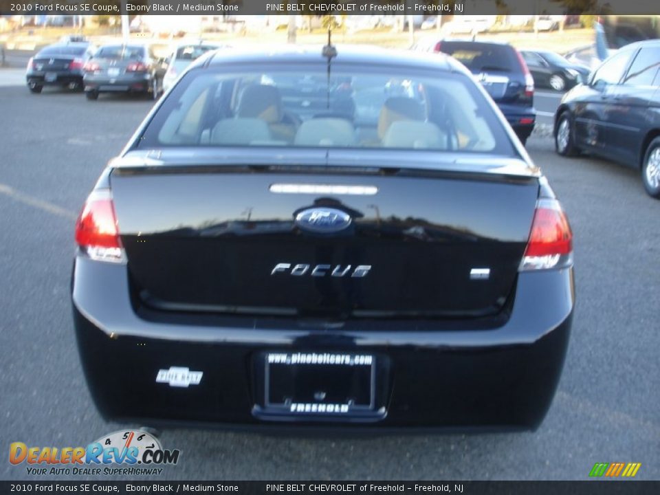 2010 Ford Focus SE Coupe Ebony Black / Medium Stone Photo #8