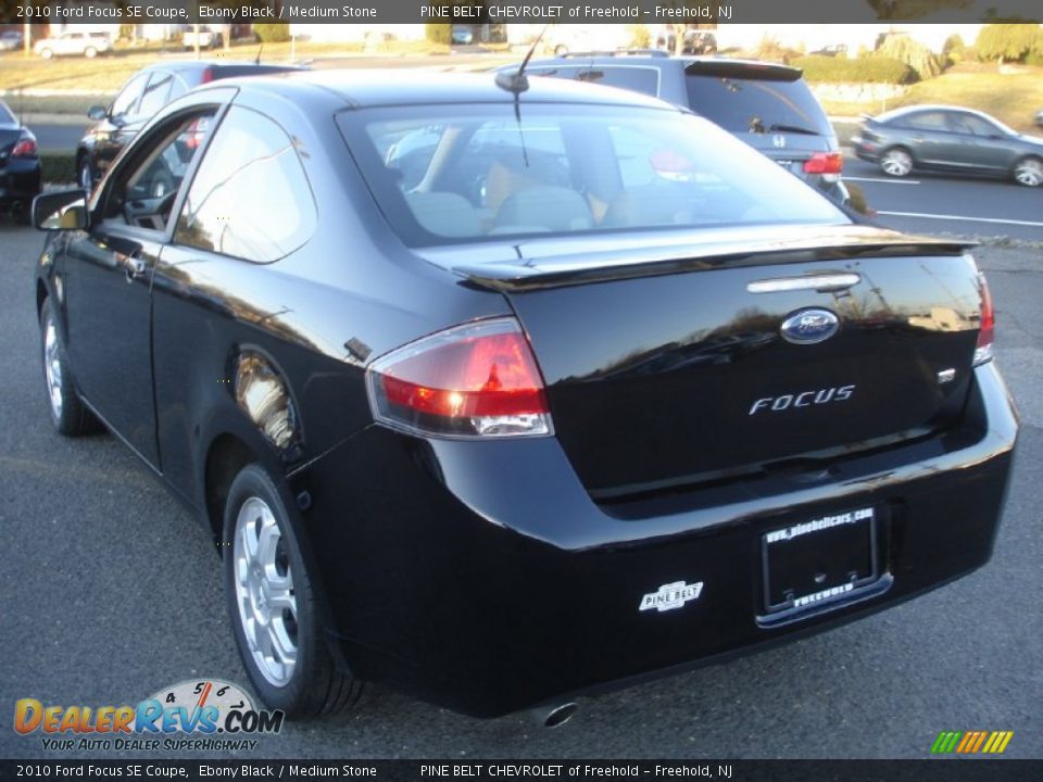 2010 Ford Focus SE Coupe Ebony Black / Medium Stone Photo #9