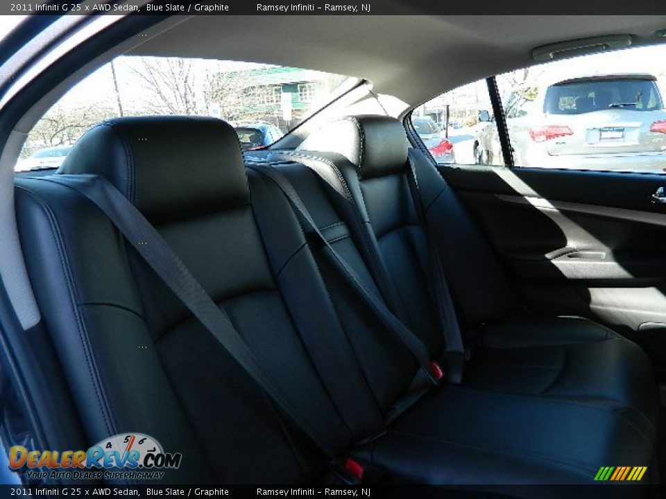 2011 Infiniti G 25 x AWD Sedan Blue Slate / Graphite Photo #14