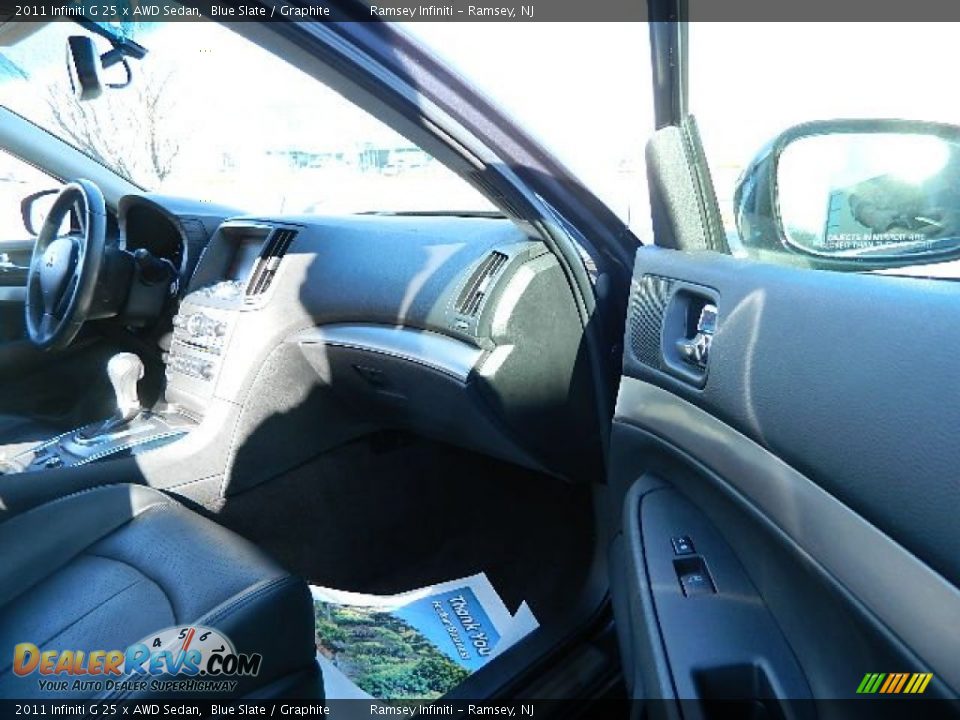 2011 Infiniti G 25 x AWD Sedan Blue Slate / Graphite Photo #16