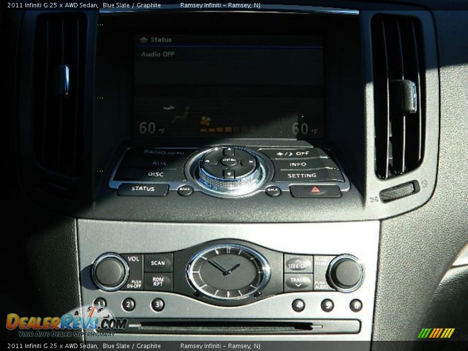 2011 Infiniti G 25 x AWD Sedan Blue Slate / Graphite Photo #20