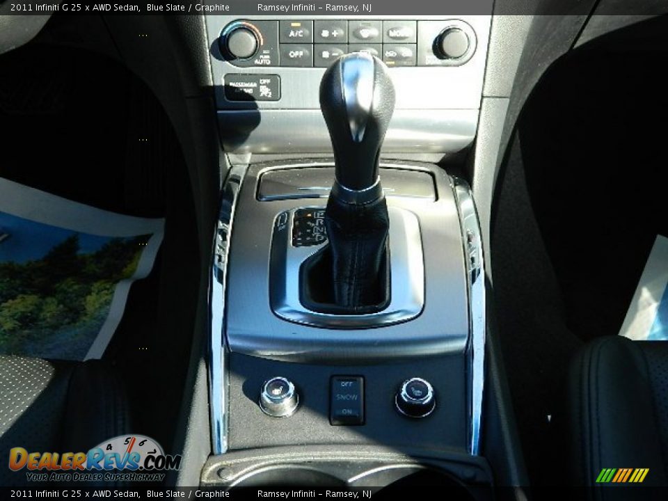 2011 Infiniti G 25 x AWD Sedan Blue Slate / Graphite Photo #21