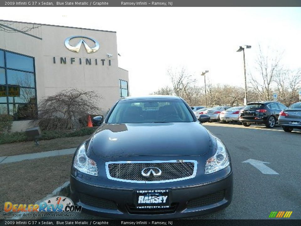 2009 Infiniti G 37 x Sedan Blue Slate Metallic / Graphite Photo #1