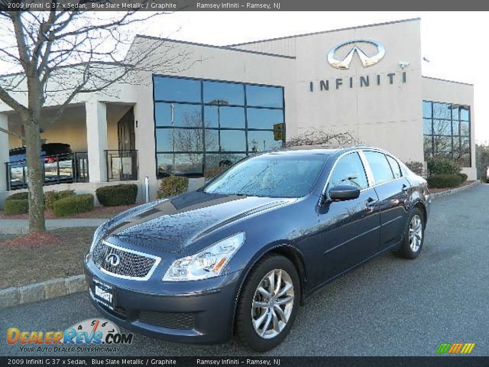 2009 Infiniti G 37 x Sedan Blue Slate Metallic / Graphite Photo #2