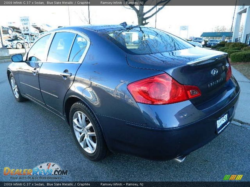 2009 Infiniti G 37 x Sedan Blue Slate Metallic / Graphite Photo #5