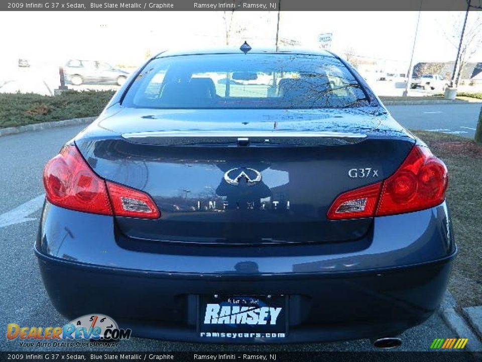 2009 Infiniti G 37 x Sedan Blue Slate Metallic / Graphite Photo #6