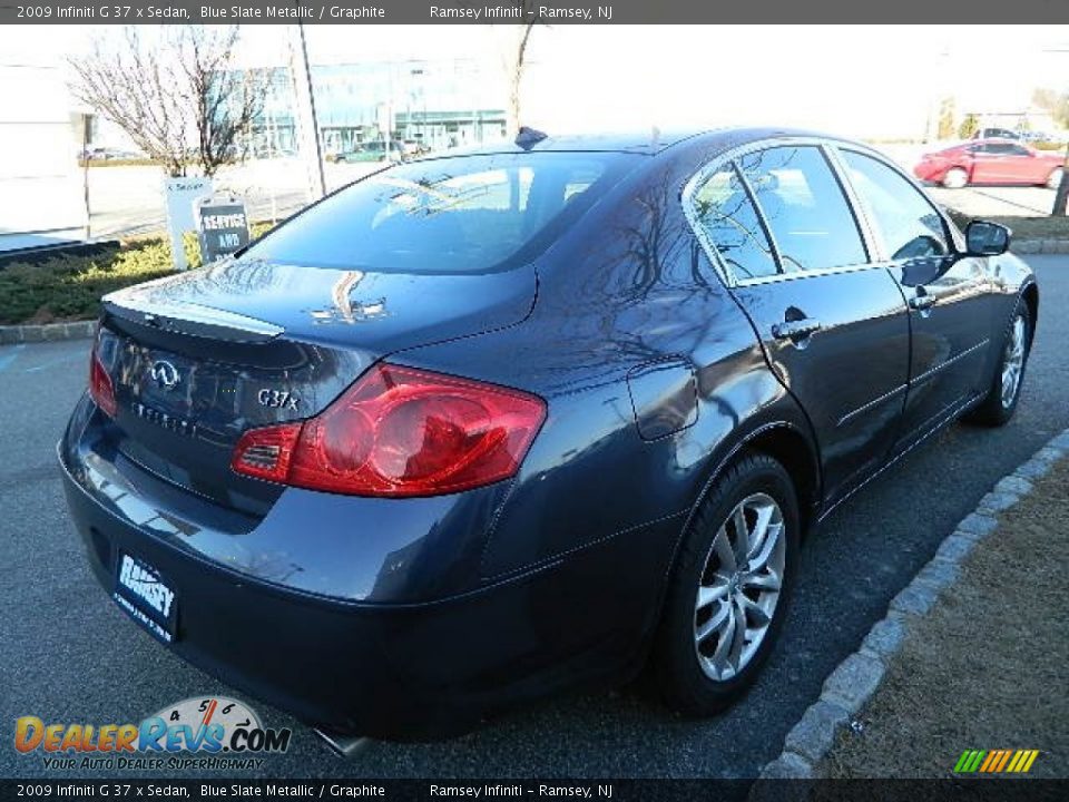 2009 Infiniti G 37 x Sedan Blue Slate Metallic / Graphite Photo #7