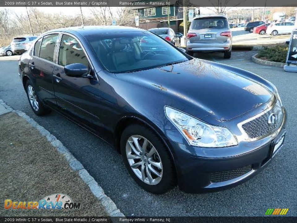 2009 Infiniti G 37 x Sedan Blue Slate Metallic / Graphite Photo #8