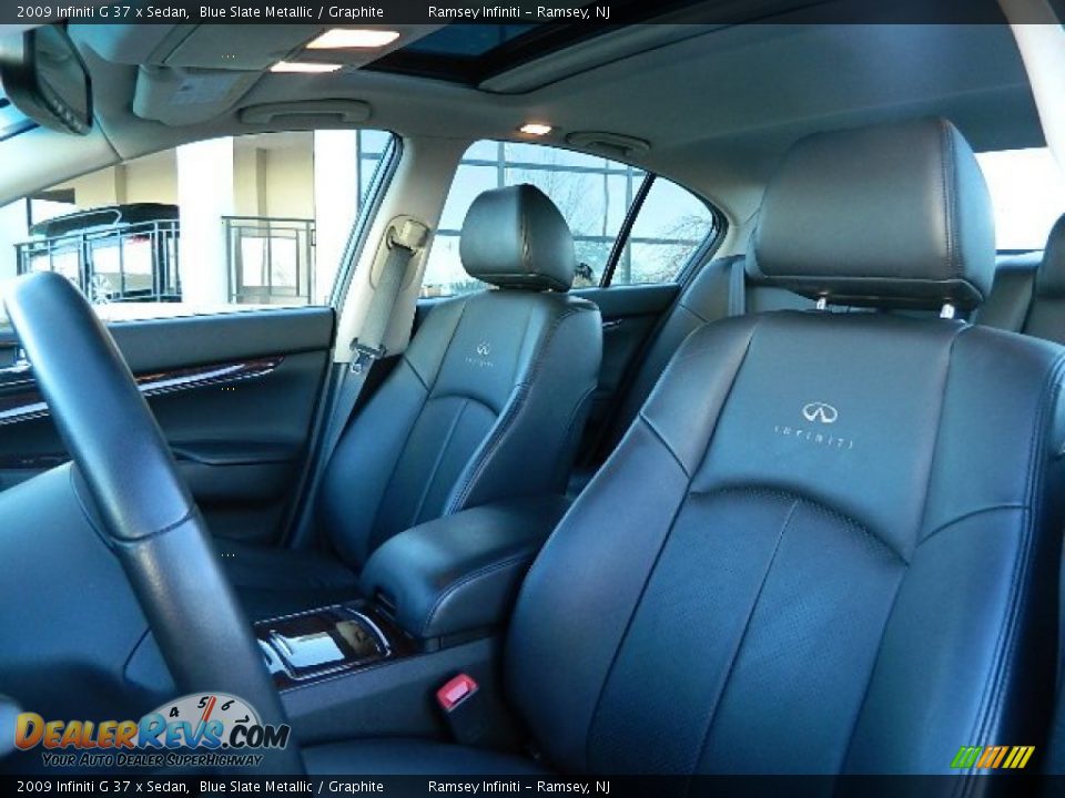 2009 Infiniti G 37 x Sedan Blue Slate Metallic / Graphite Photo #10