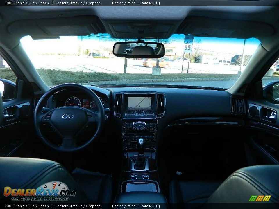 2009 Infiniti G 37 x Sedan Blue Slate Metallic / Graphite Photo #15