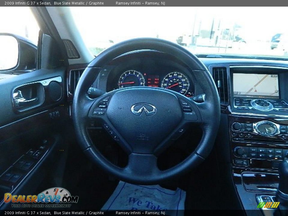 2009 Infiniti G 37 x Sedan Blue Slate Metallic / Graphite Photo #16