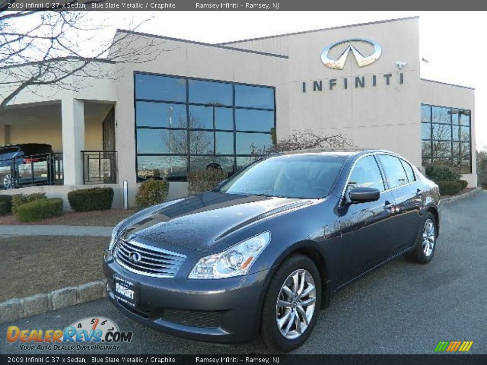 2009 Infiniti G 37 x Sedan Blue Slate Metallic / Graphite Photo #2
