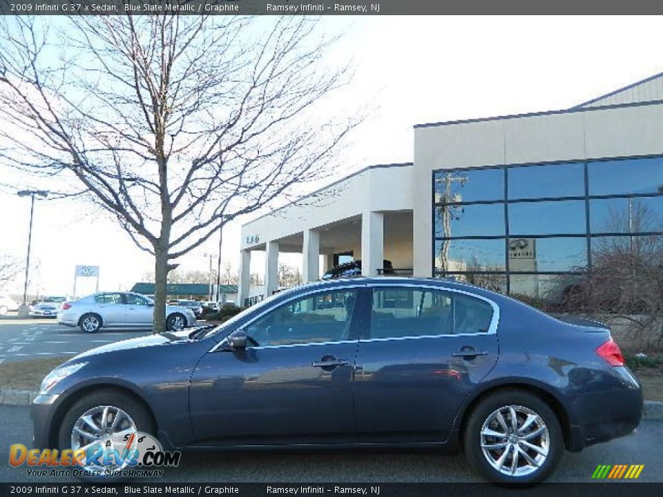 2009 Infiniti G 37 x Sedan Blue Slate Metallic / Graphite Photo #3