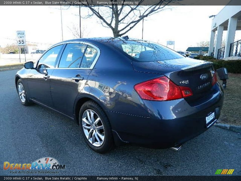 2009 Infiniti G 37 x Sedan Blue Slate Metallic / Graphite Photo #5