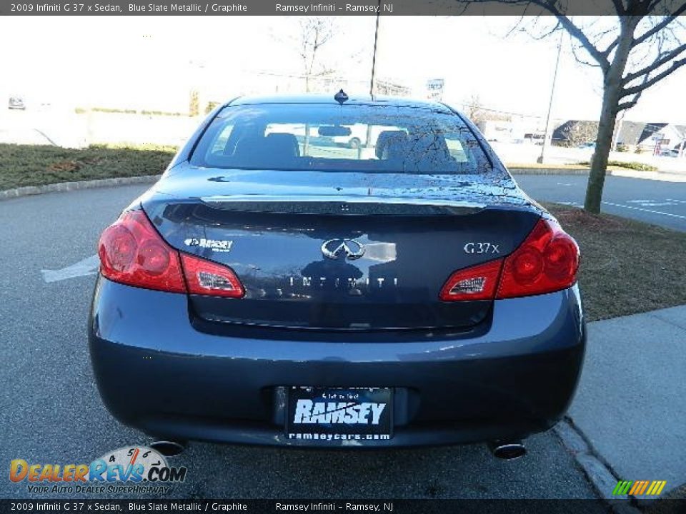 2009 Infiniti G 37 x Sedan Blue Slate Metallic / Graphite Photo #6