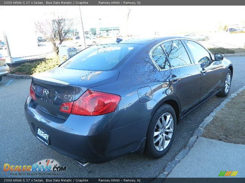 2009 Infiniti G 37 x Sedan Blue Slate Metallic / Graphite Photo #7