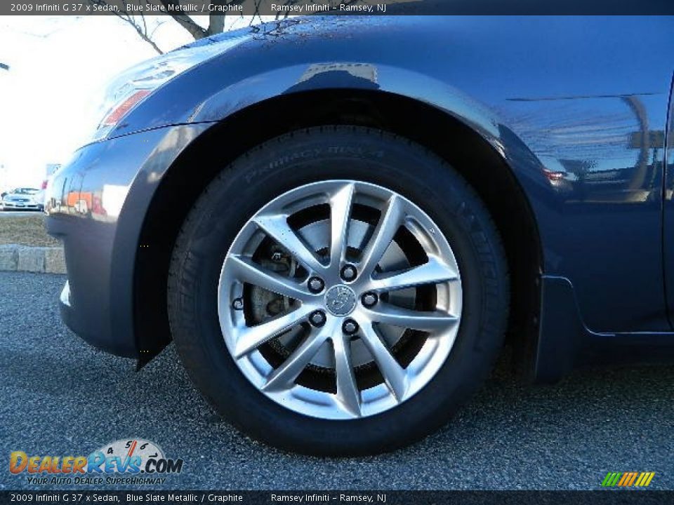 2009 Infiniti G 37 x Sedan Blue Slate Metallic / Graphite Photo #10