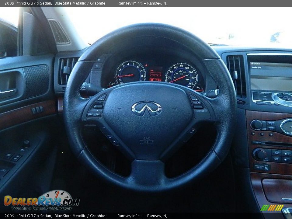 2009 Infiniti G 37 x Sedan Blue Slate Metallic / Graphite Photo #17