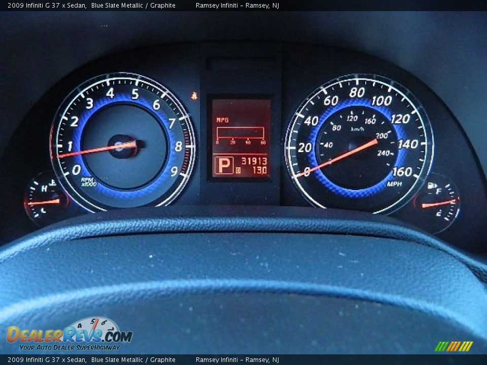2009 Infiniti G 37 x Sedan Blue Slate Metallic / Graphite Photo #18