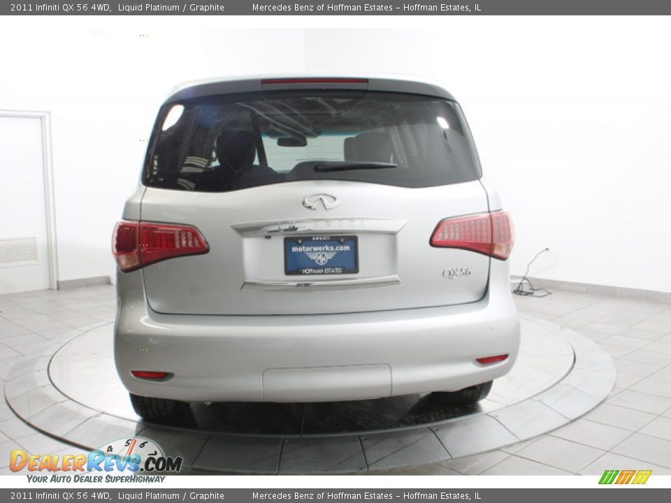 2011 Infiniti QX 56 4WD Liquid Platinum / Graphite Photo #4
