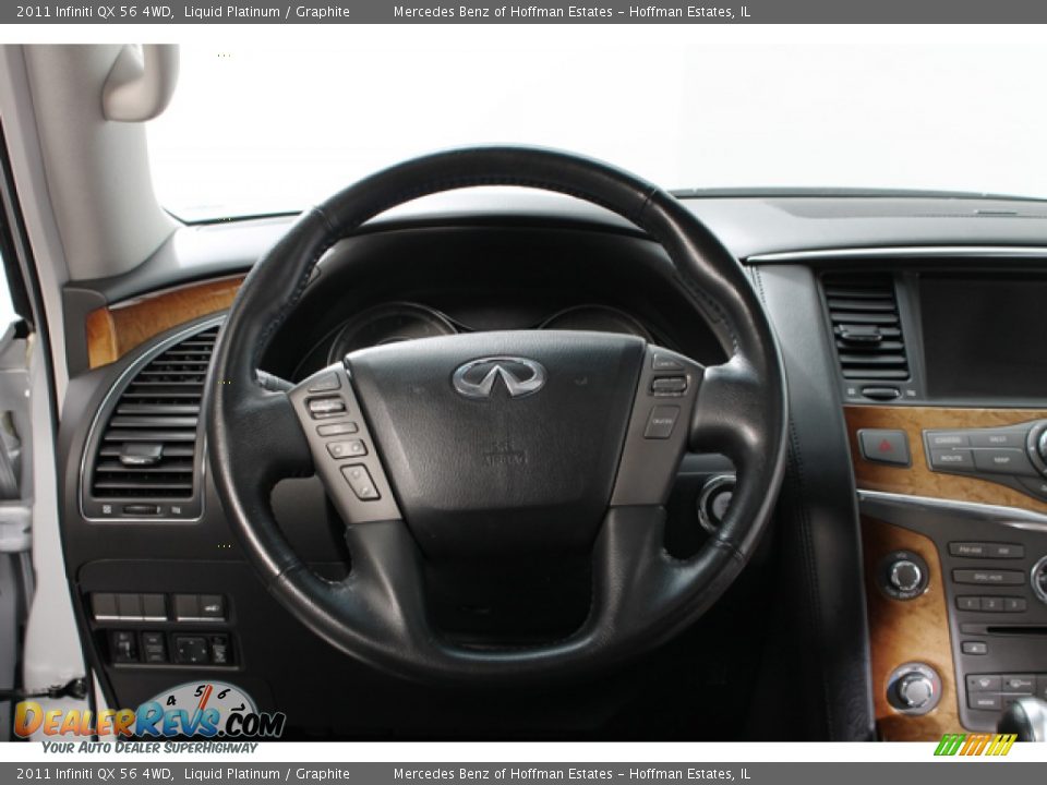 2011 Infiniti QX 56 4WD Steering Wheel Photo #7