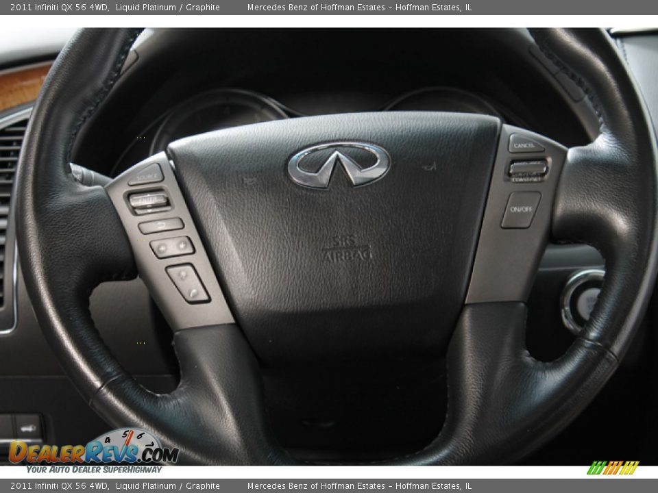2011 Infiniti QX 56 4WD Steering Wheel Photo #8