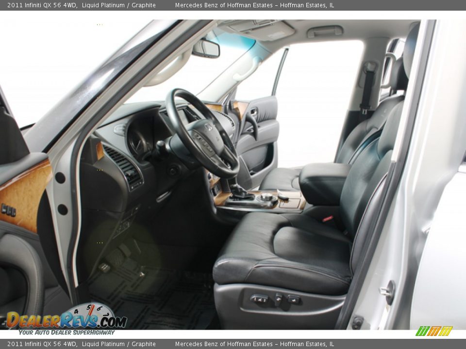 Graphite Interior - 2011 Infiniti QX 56 4WD Photo #18